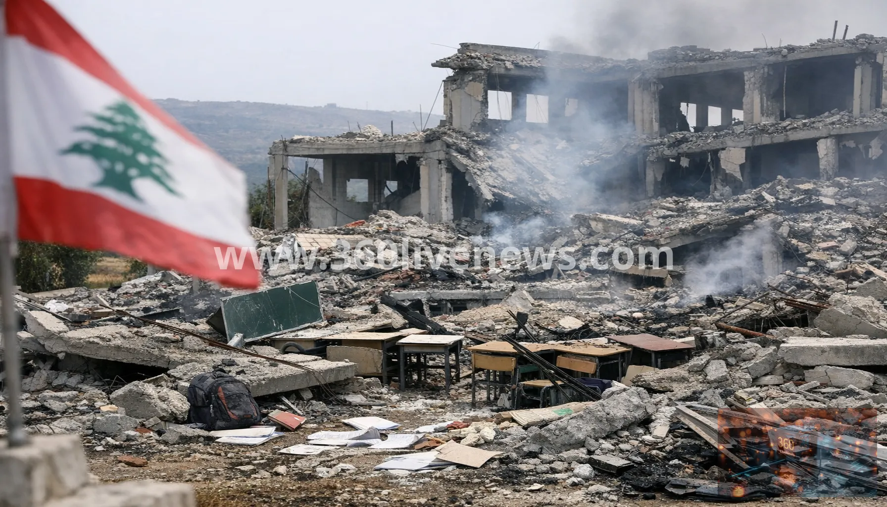 Israeli forces destroy three schools in southern Lebanon, minister says