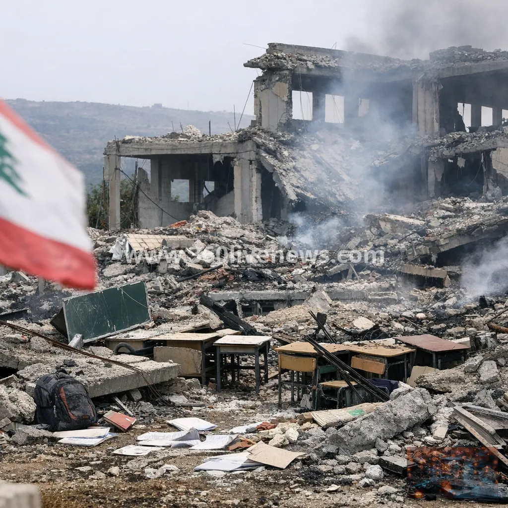Israeli forces destroy three schools in southern Lebanon, minister says