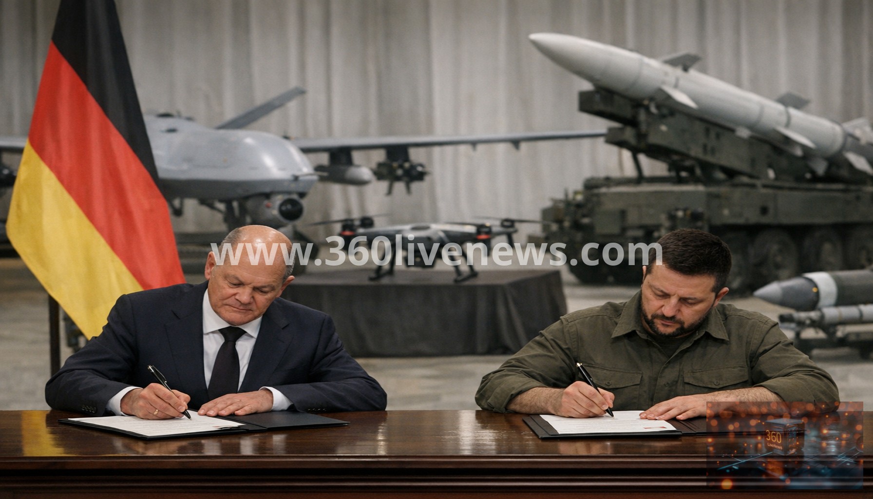 Berlin and Kyiv Seal Sweeping Pact on Drones, Data and Missiles