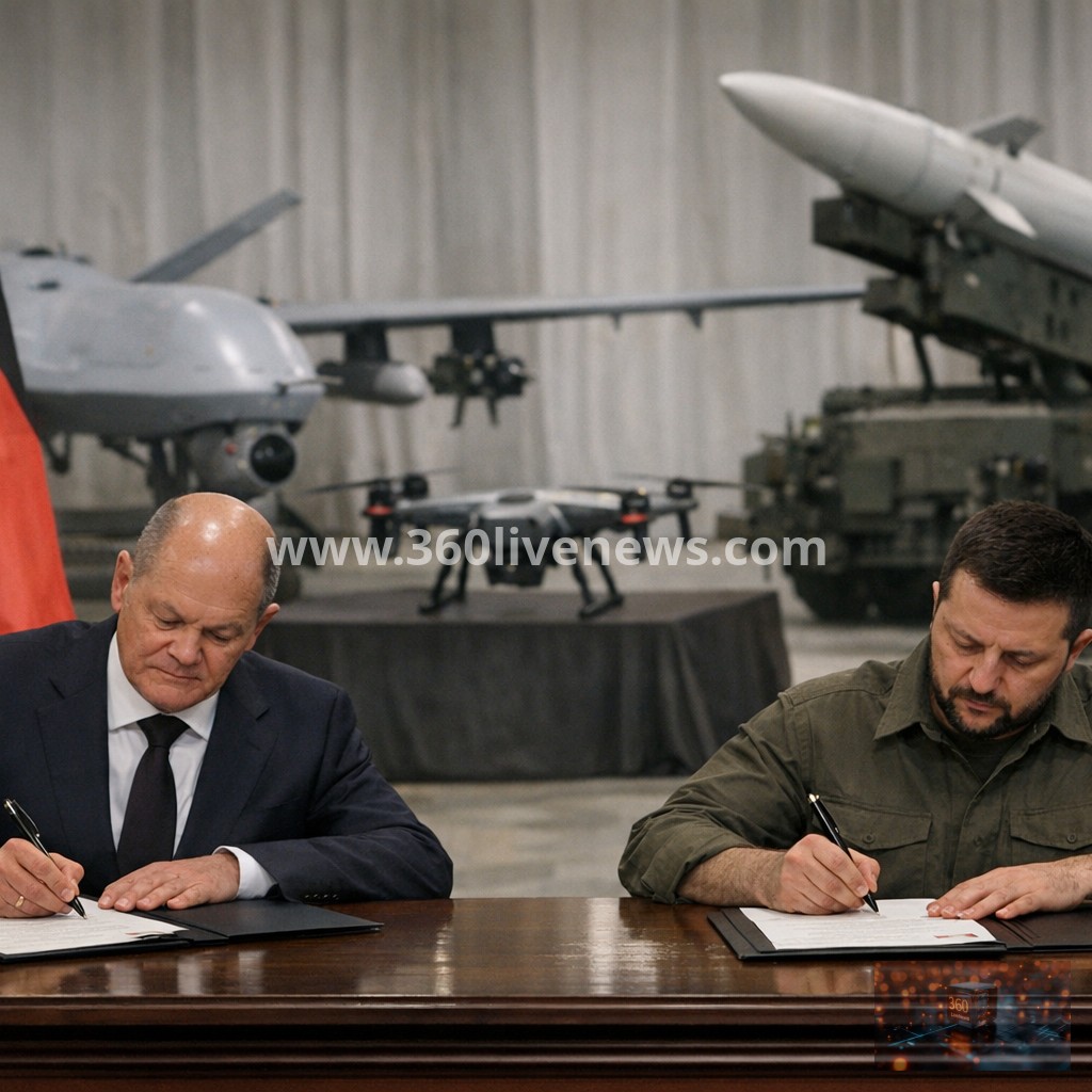 Berlin and Kyiv Seal Sweeping Pact on Drones, Data and Missiles