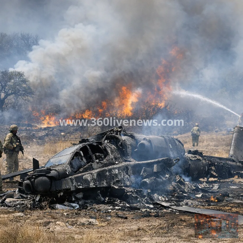 US Army Apache helicopter crashes near Fort Hood, killing two and sparking wildfire
