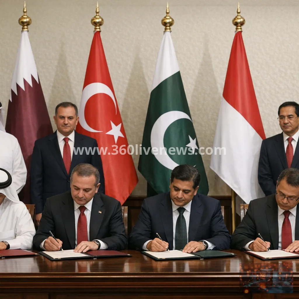 Qatar, Turkiye, Pakistan and Indonesia sign defence industry cooperation deal in Doha