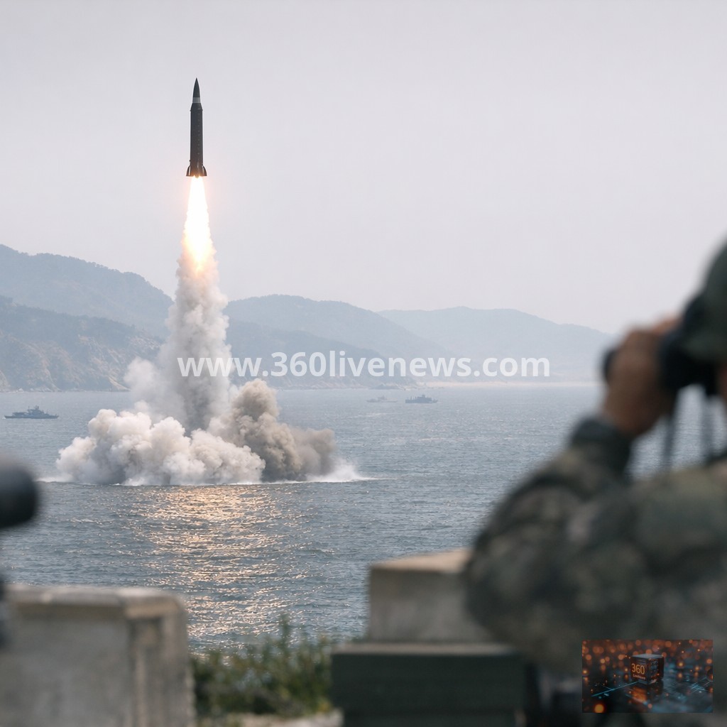 North Korea fires several projectiles, including ballistic missile, into Yellow Sea