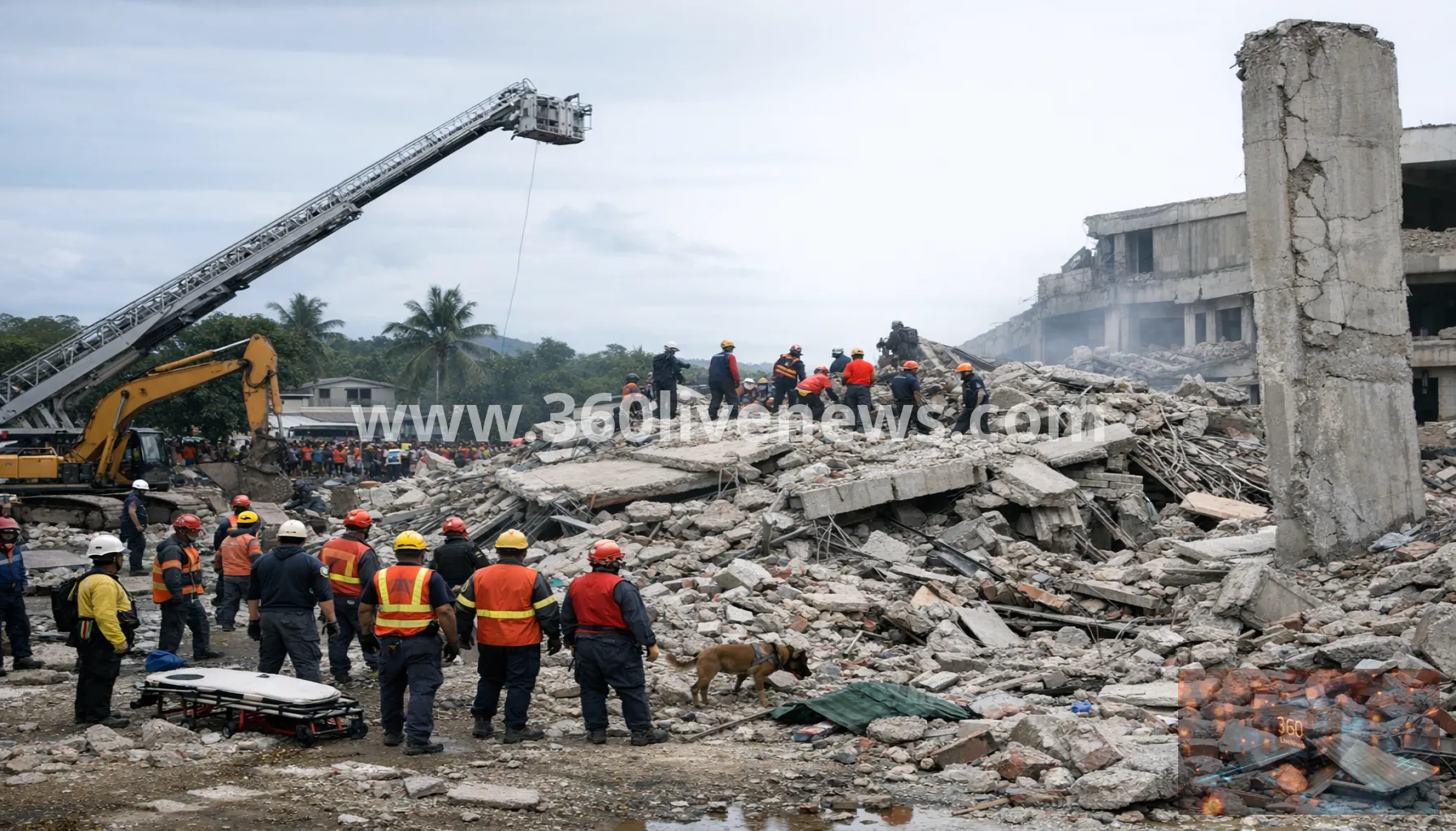 Philippines quake death toll rises to 37 as rescuers search collapsed building