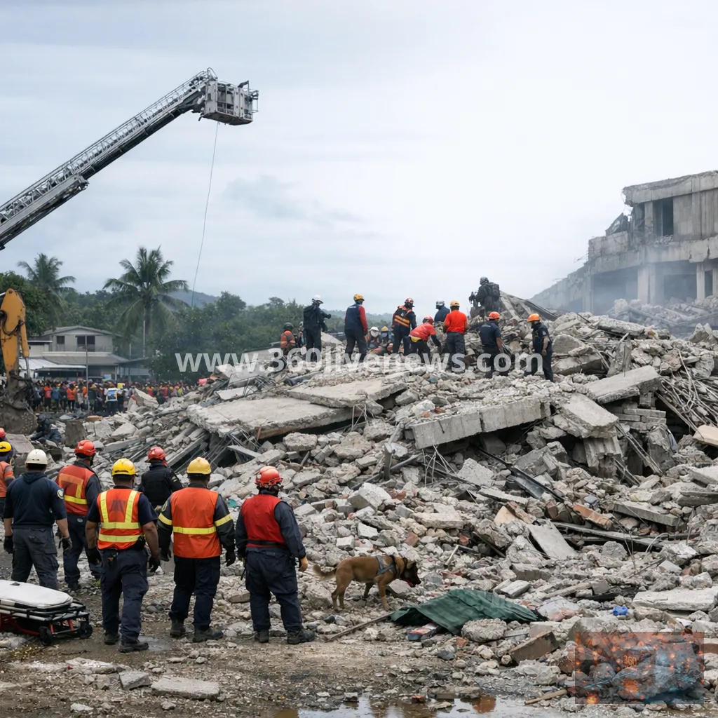 Philippines quake death toll rises to 37 as rescuers search collapsed building