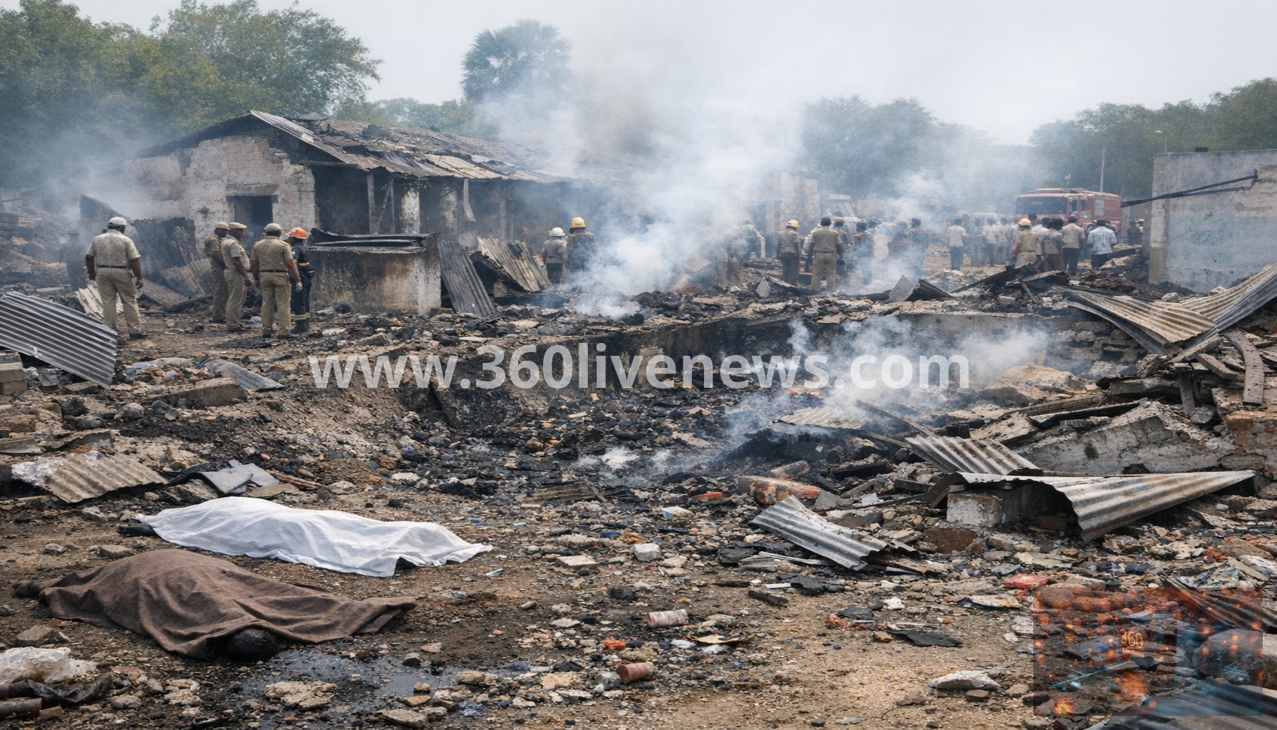 At least 25 killed in firecracker factory blast in Tamil Nadu, India