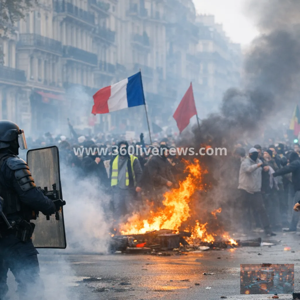 France sees nationwide clashes during protests over rising living costs