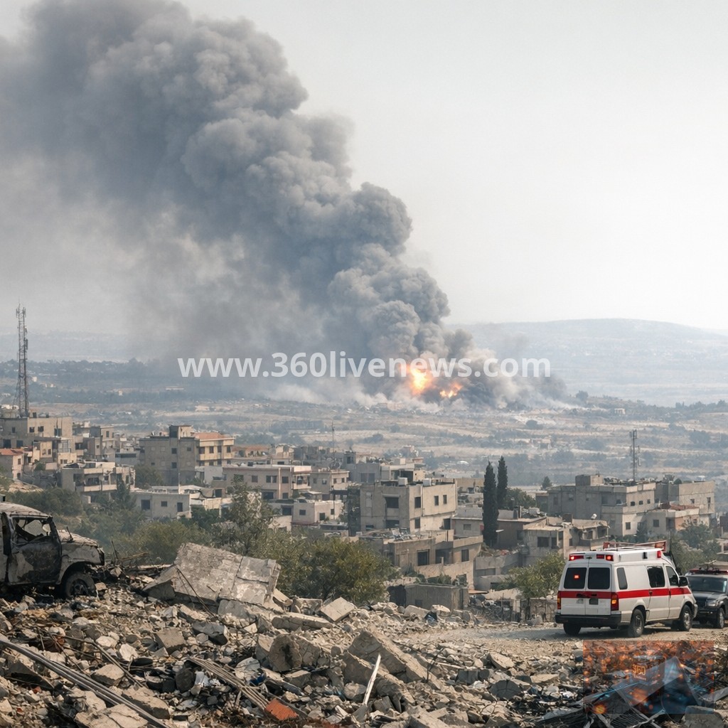 Israeli Airstrikes Kill Eight in Southern Lebanon Including Rescue Workers