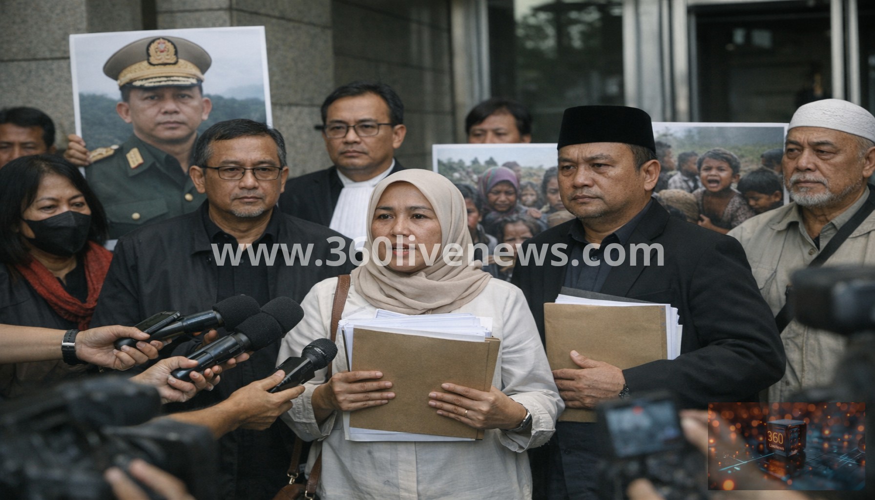 Indonesian activists file complaint against Myanmar's president Min Aung Hlaing for alleged international crimes