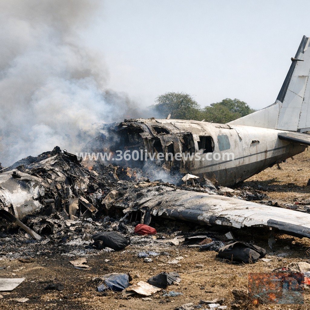 Plane crash near Juba kills all 14 onboard