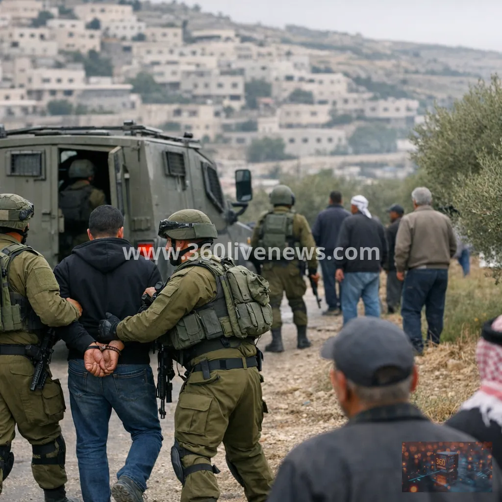 Israel arrests 36 Palestinians across the West Bank amid olive-harvest attacks