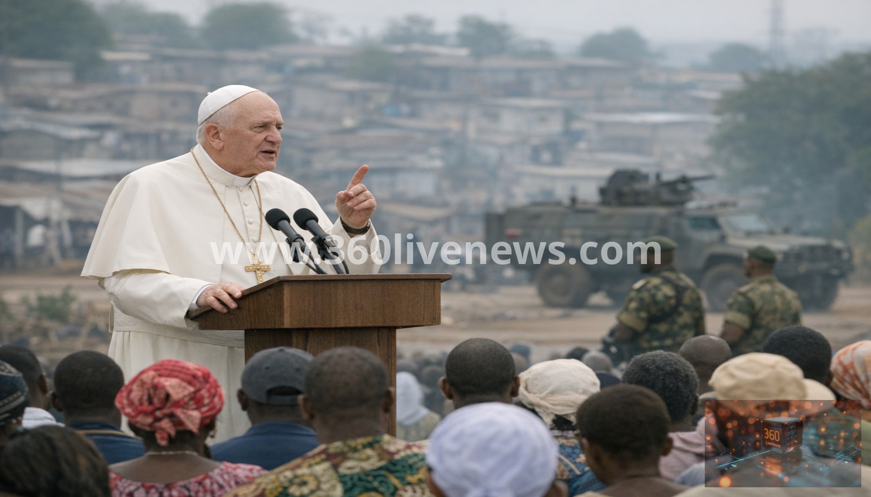 Pope Leo condemns 'tyrants' ravaging world with war during Cameroon visit