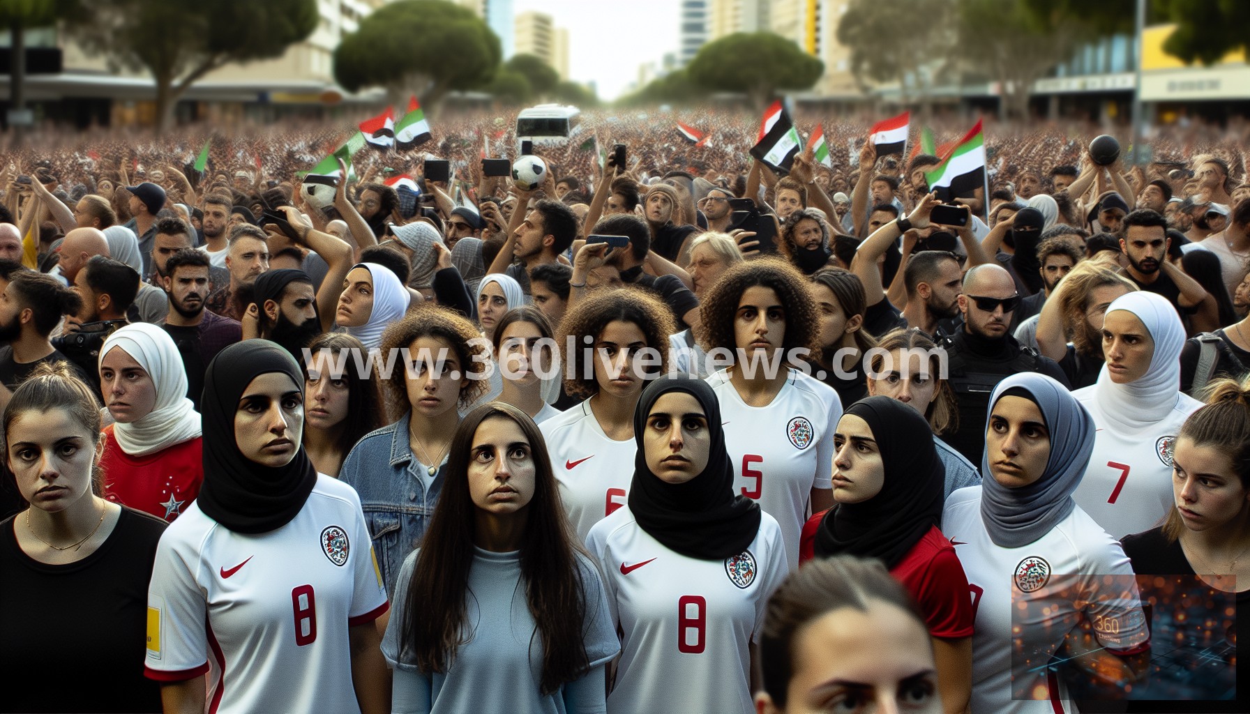 Protests on Gold Coast demand refuge for Iranian women's football team after Asian Cup match
