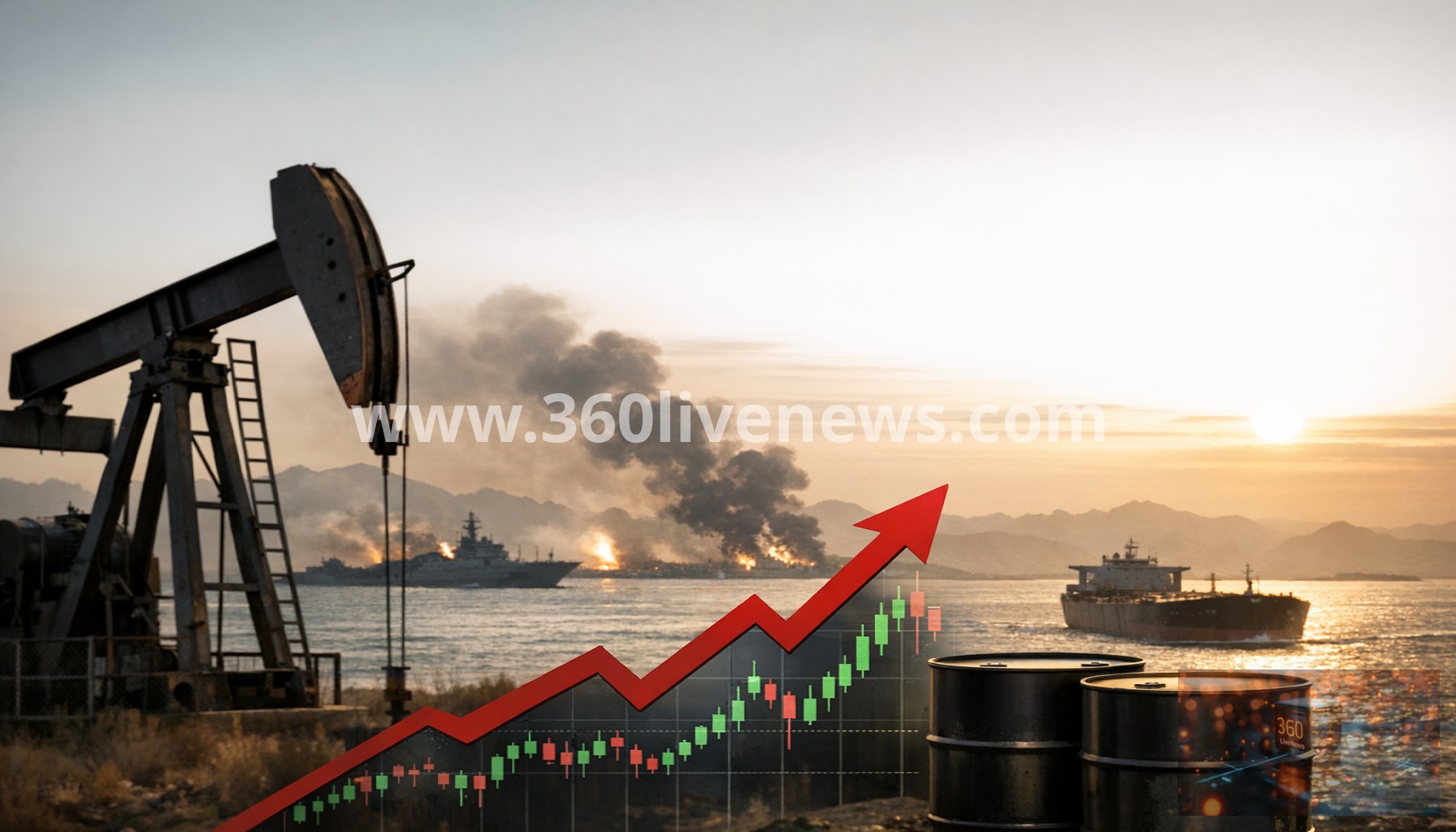 Oil prices rise as US-Iran fighting escalates and Strait of Hormuz traffic falls