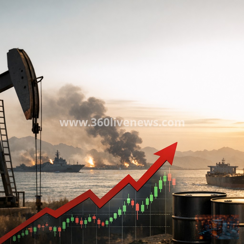 Oil prices rise as US-Iran fighting escalates and Strait of Hormuz traffic falls