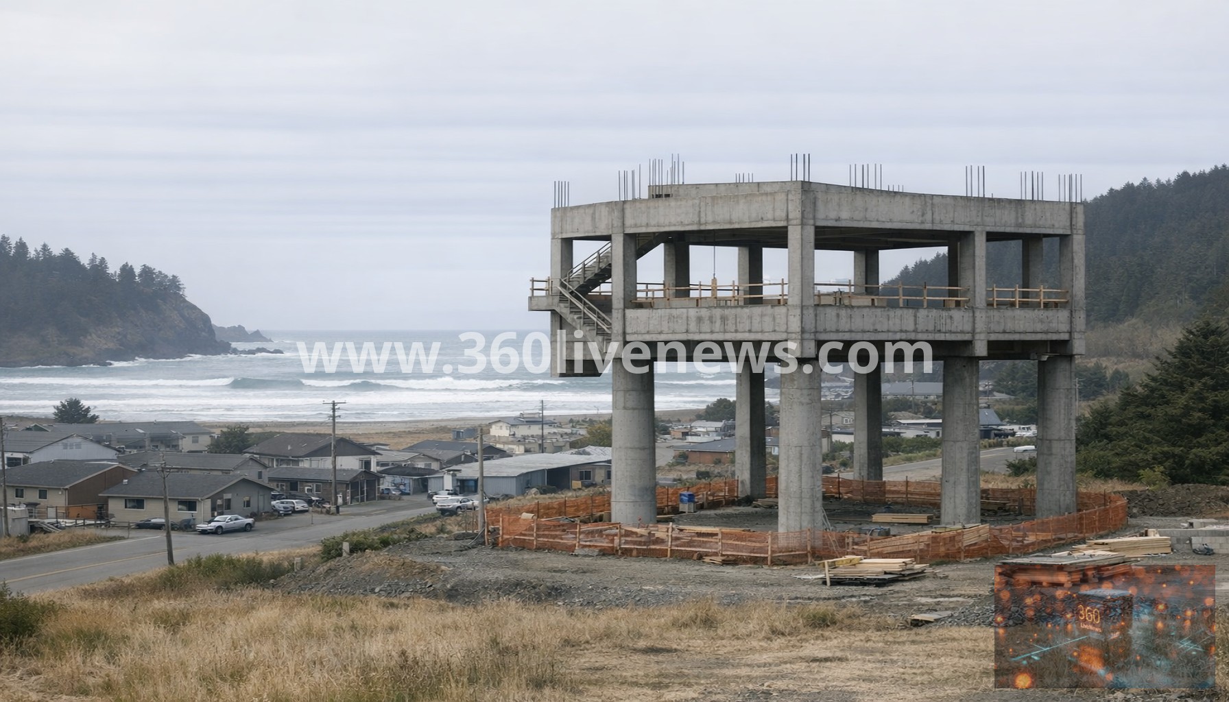 Coastal Towns on West Coast Face Challenges in Building Tsunami Shelters