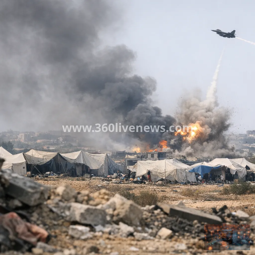 Israeli strikes kill Palestinians in Gaza as attacks on tents continue