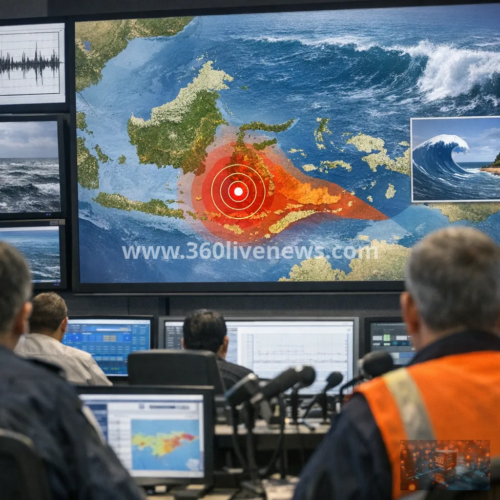 Magnitude 7.7 quake off Indonesia's Flores Island kills two as tsunami warning remains in place