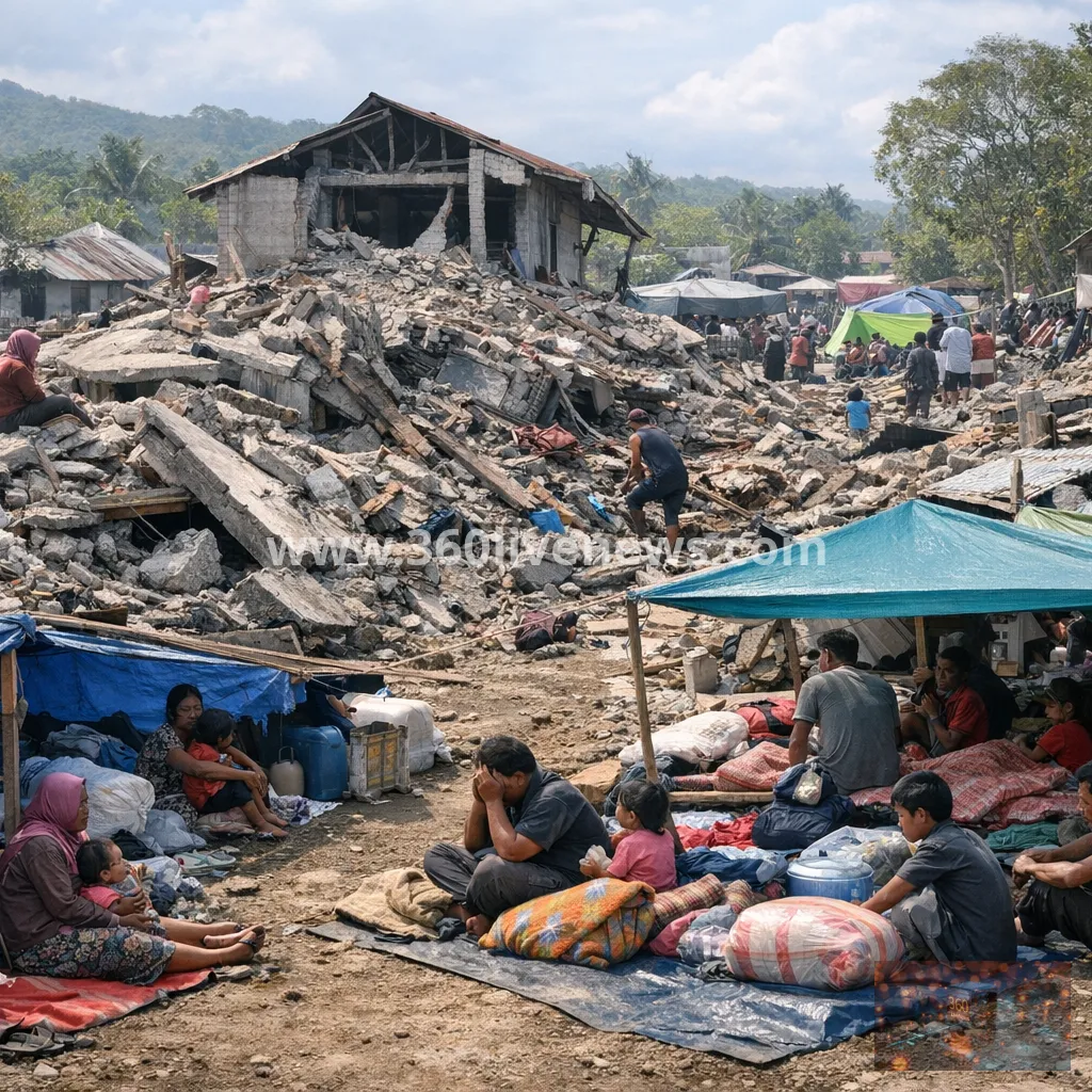 Deadly earthquake on Indonesia's Flores island leaves thousands awaiting aid