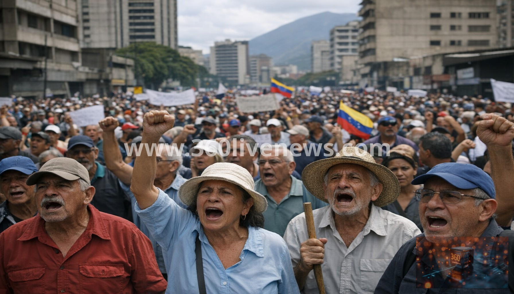 Protests in Caracas Demand Higher Wages and Pensions Amid Economic Crisis