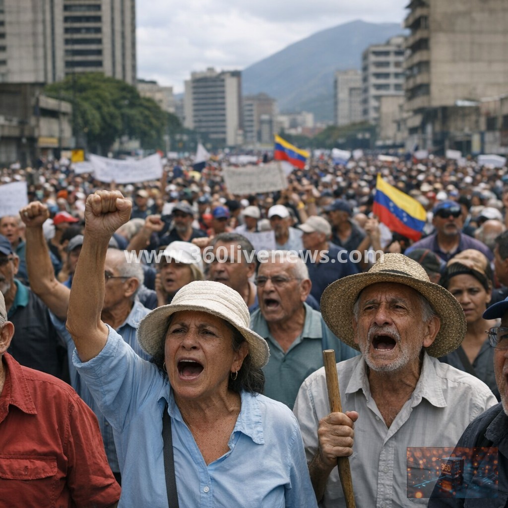 Protests in Caracas Demand Higher Wages and Pensions Amid Economic Crisis