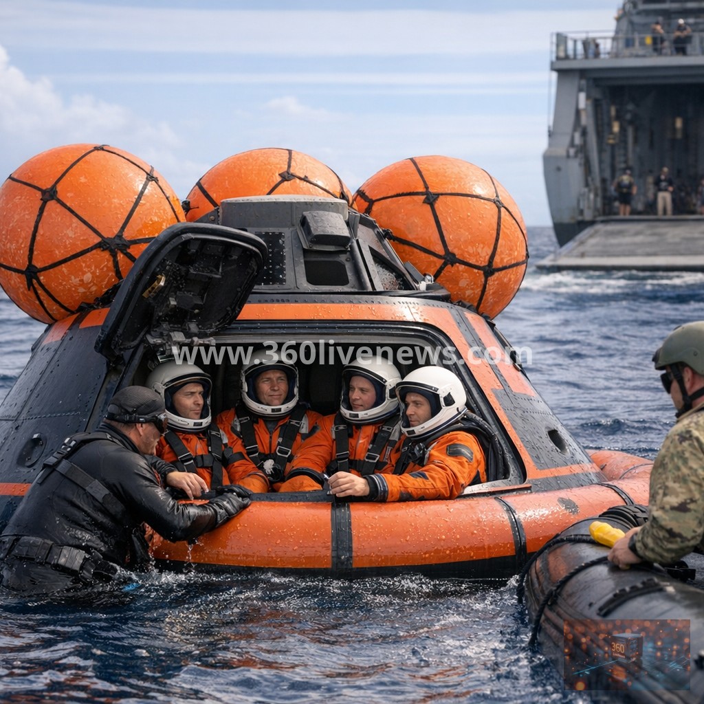 Artemis II mission prepares for re-entry and splashdown after historic crewed moon voyage