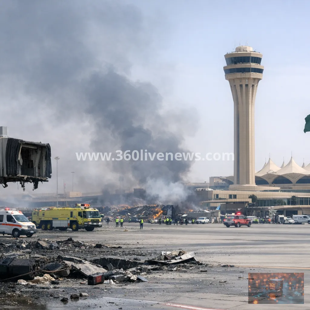 Houthi missile and drone attacks on Saudi airport kill 12 and wound 309
