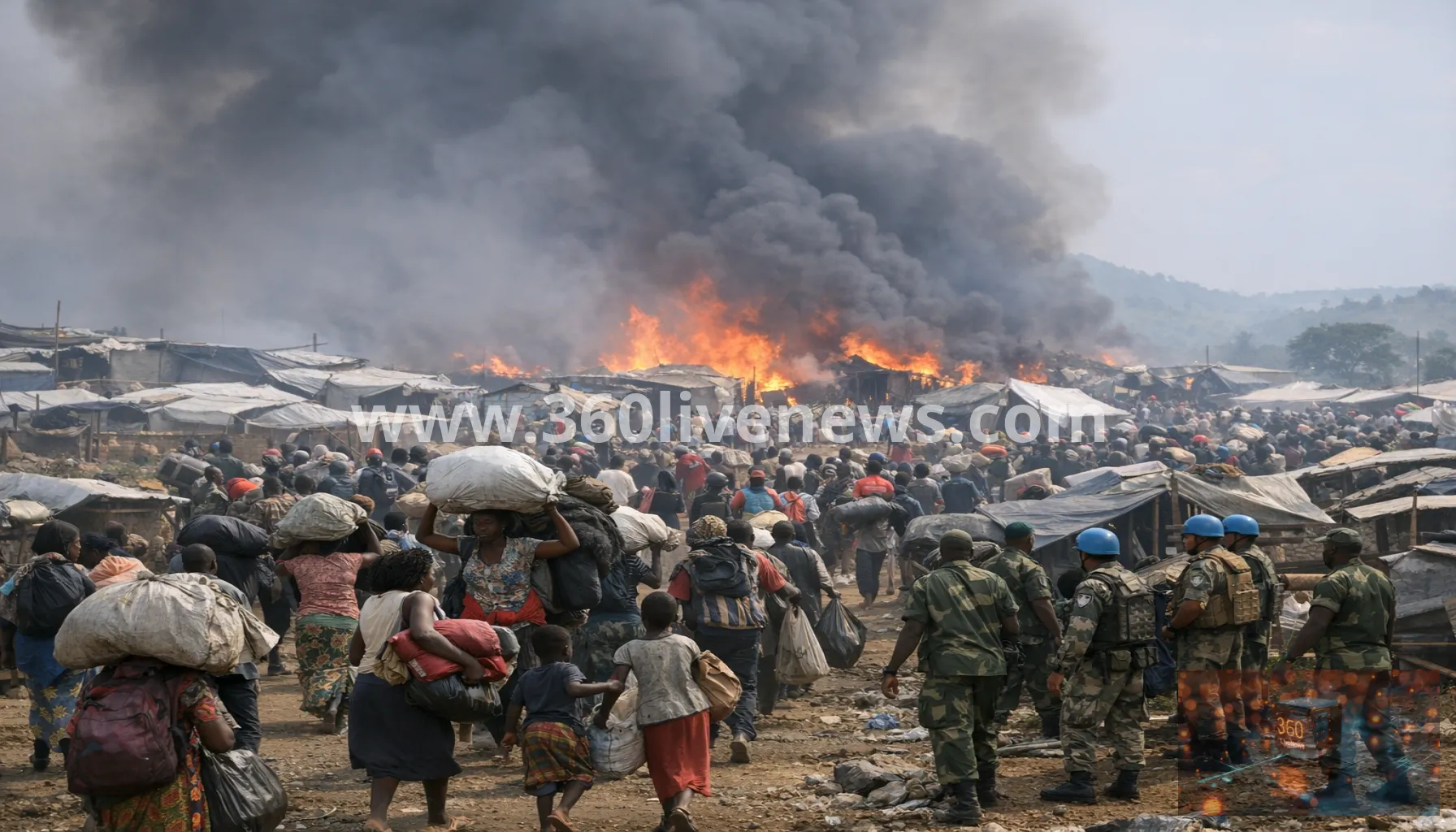 DR Congo Ebola death toll tops 4,000 as transit camp fire forces 19,000 to flee