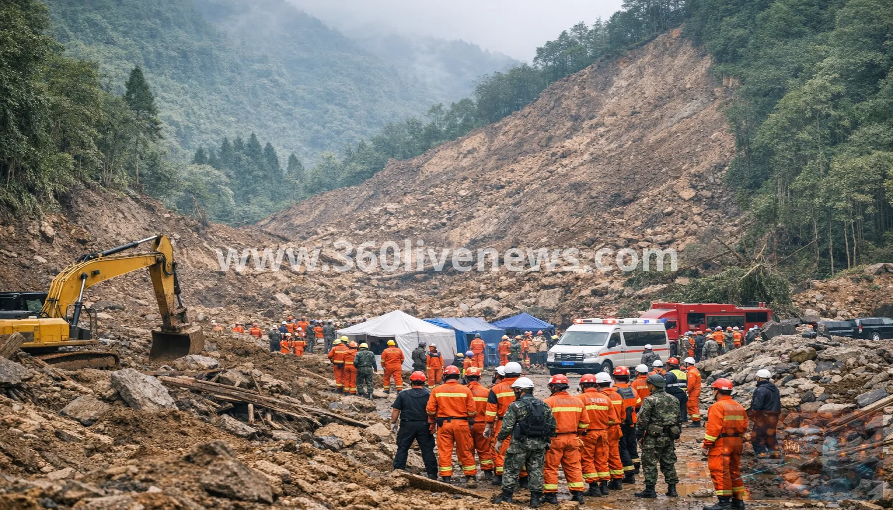 Eight killed in landslide in Chongqing's Pengshui county as rescue operation continues