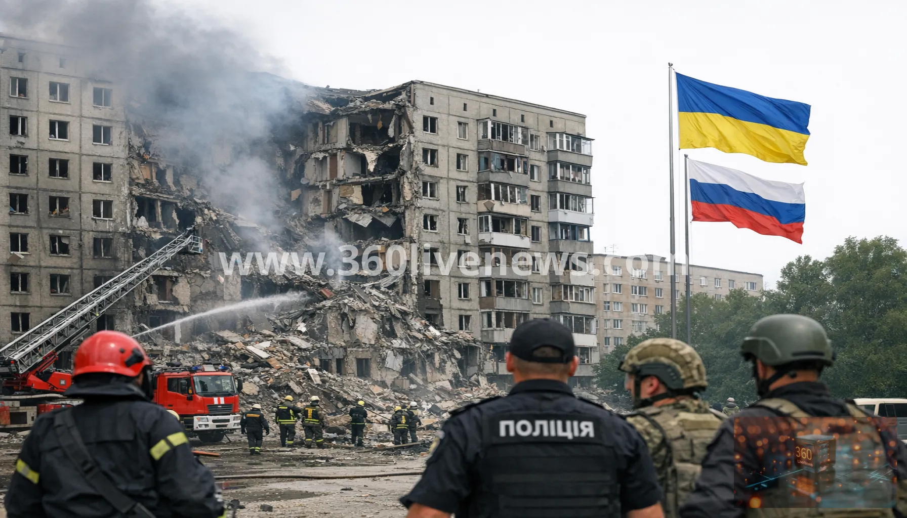 Russian glide bomb hits apartment block in Sumy, killing 2