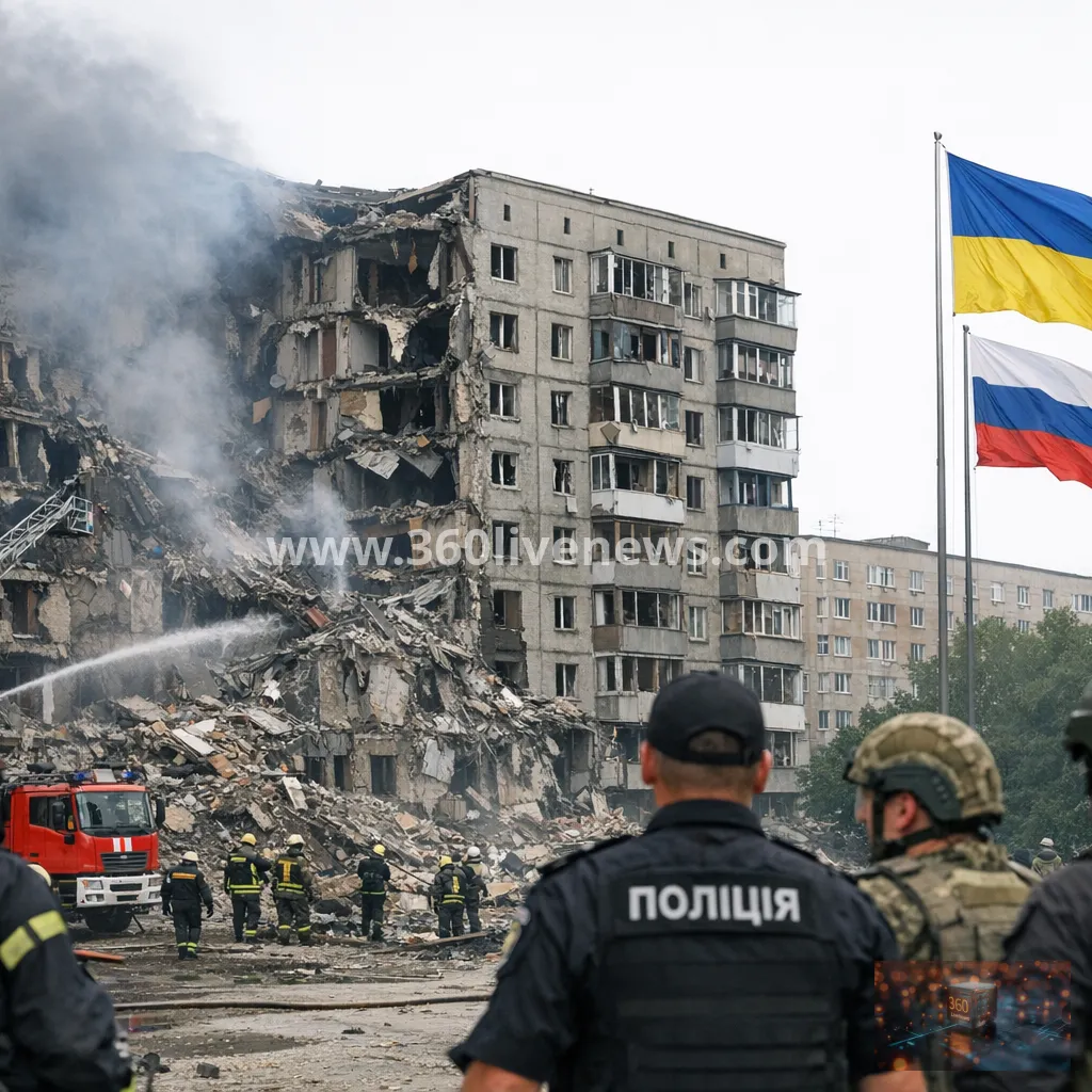 Russian glide bomb hits apartment block in Sumy, killing 2