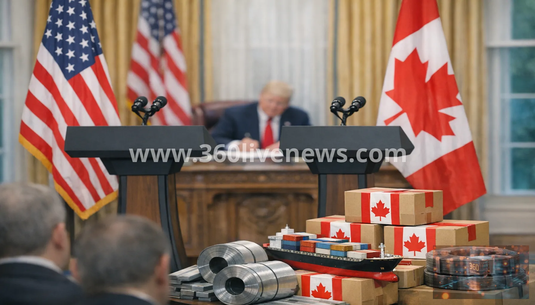 Trump orders new 50% tariffs on many Canadian goods as trade dispute escalates