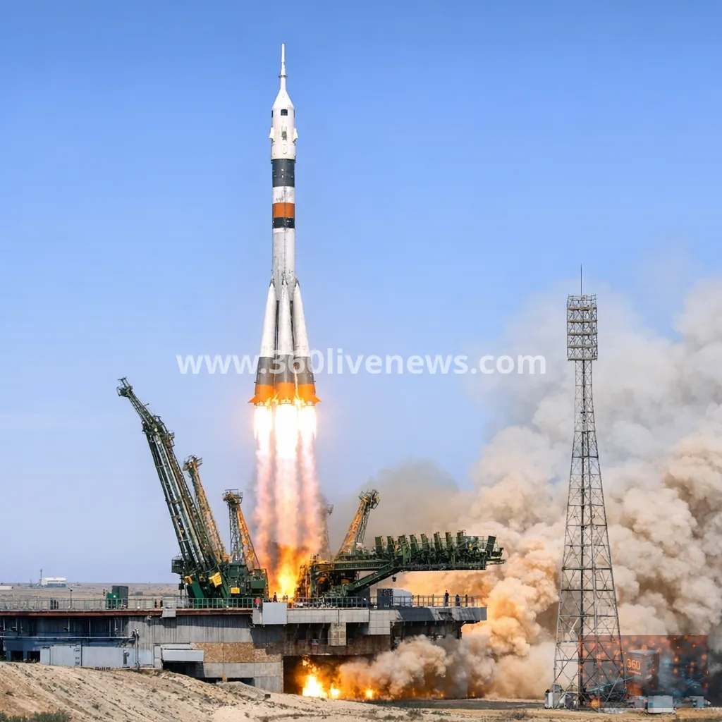 US-Russian Soyuz mission launches to ISS from Baikonur