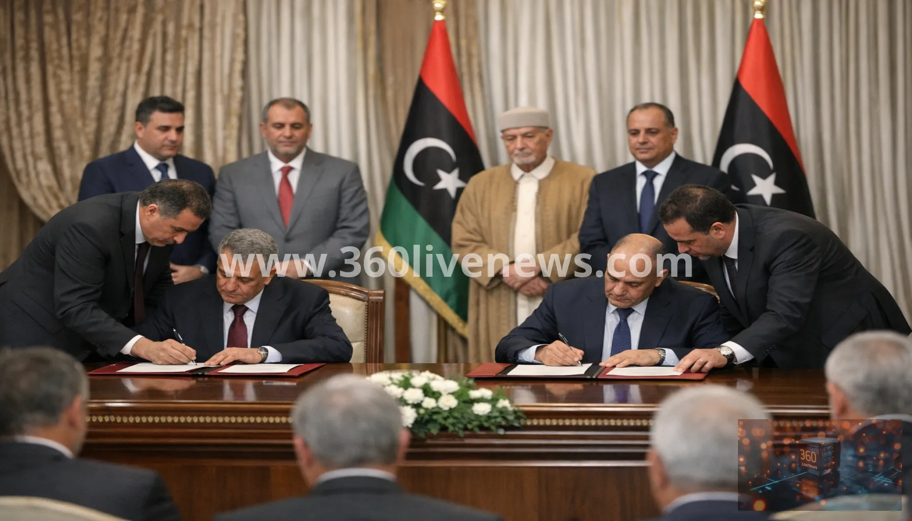 Libyan rival factions sign deal to hold national elections within 24 months