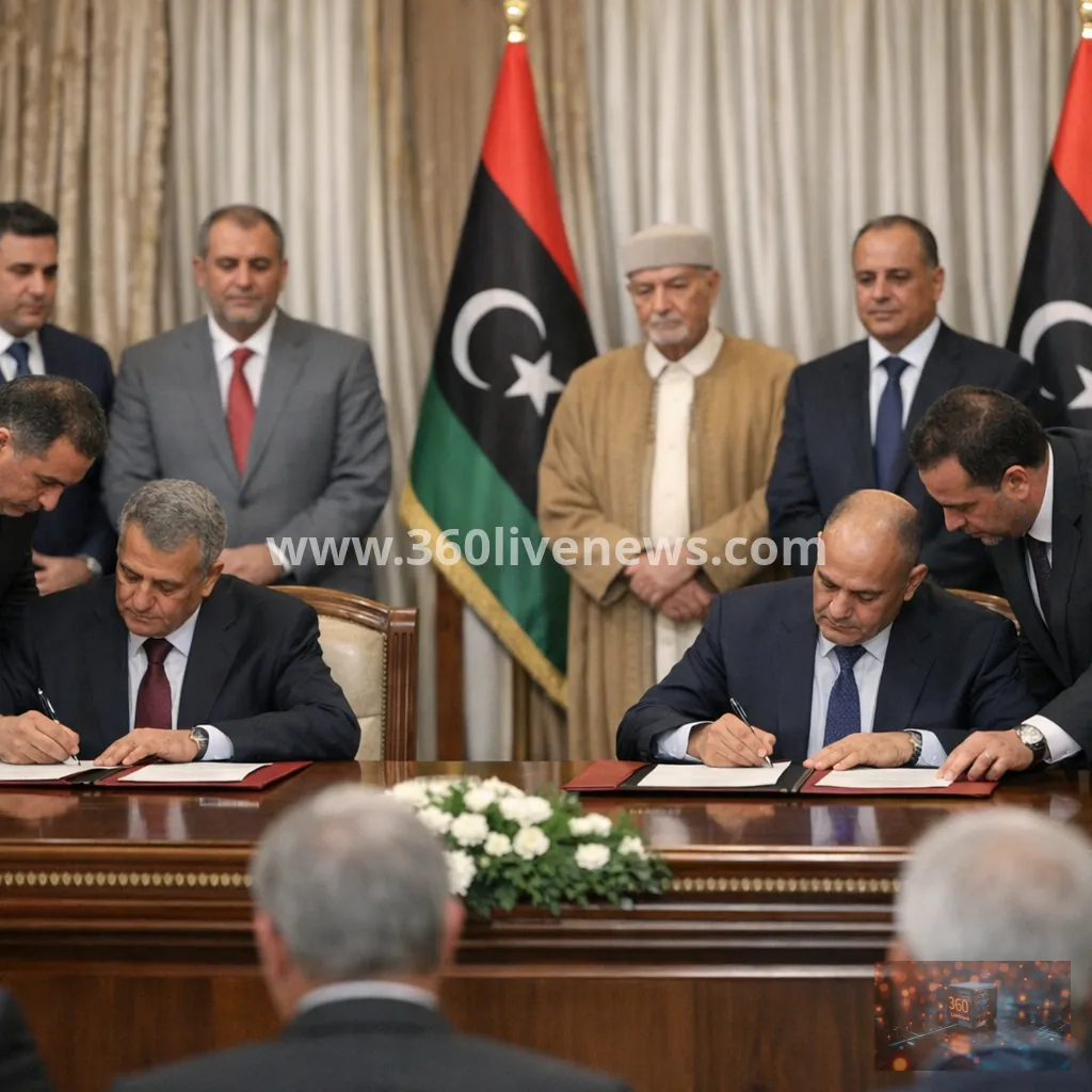Libyan rival factions sign deal to hold national elections within 24 months