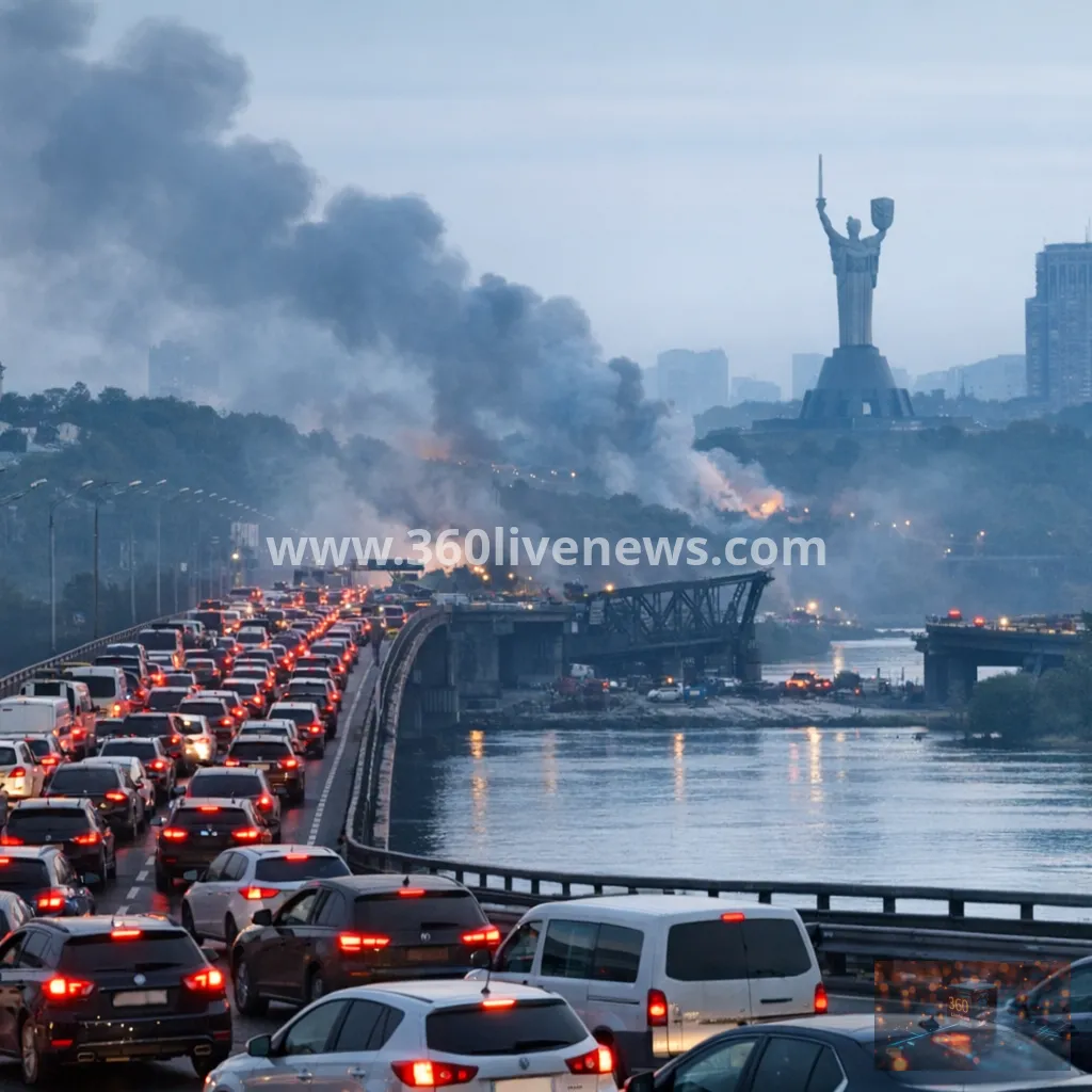 Kyiv bridges hit again as Russian strikes intensify on critical infrastructure