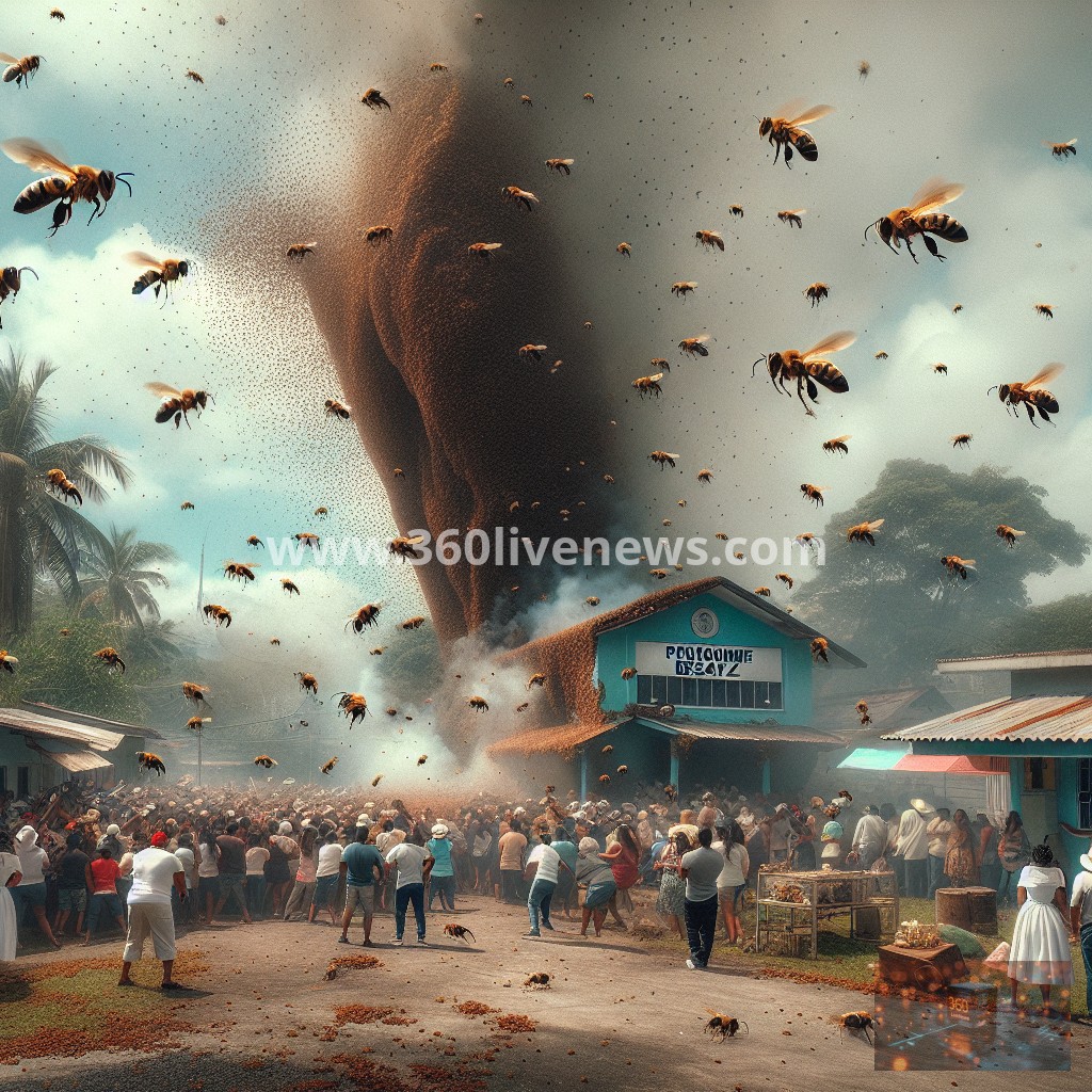 Swarm of Africanised bees injures 150 during Easter event in Panama, with 50 hospitalized