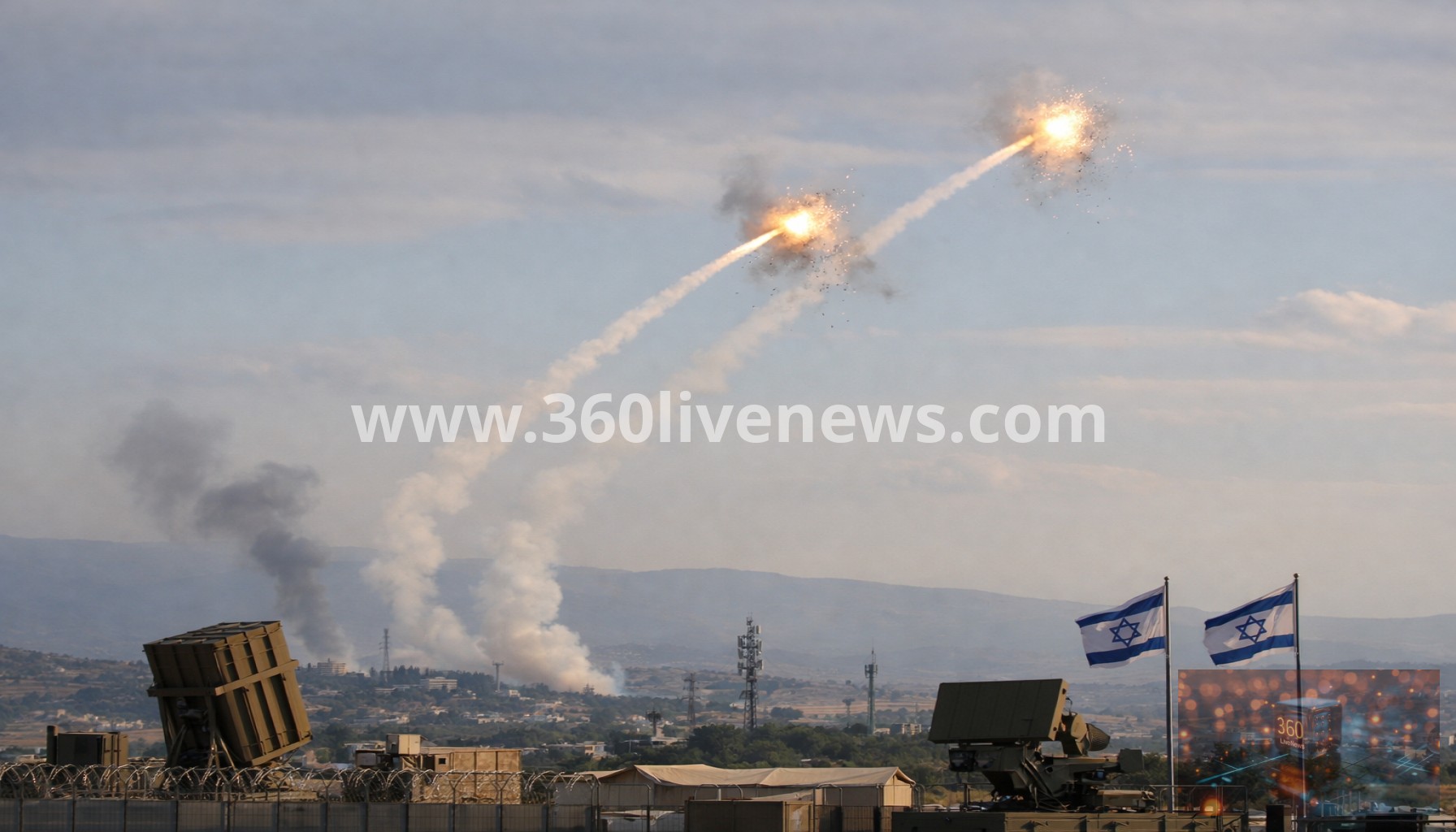 Israeli military intercepts projectiles launched from Lebanon into northern Israel