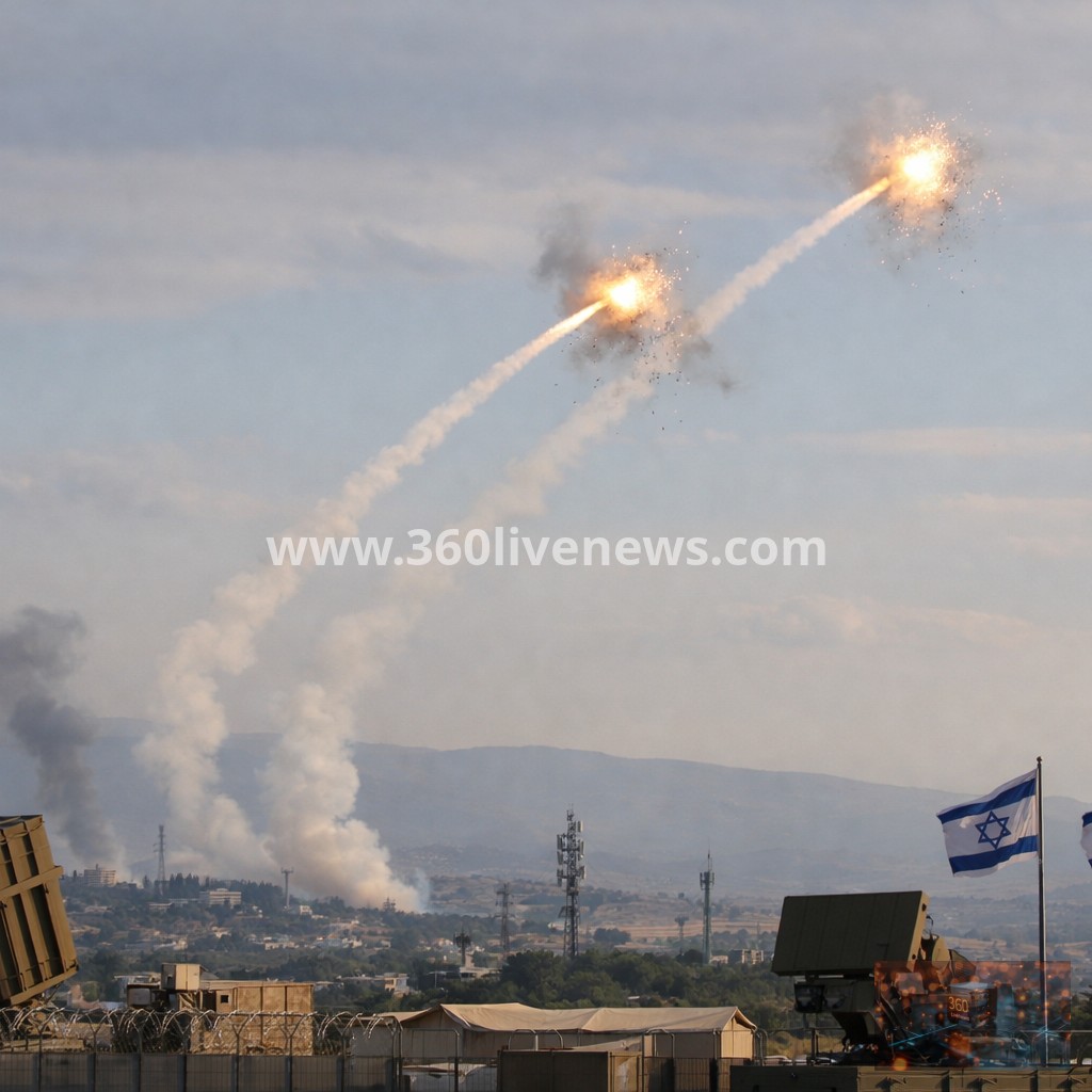 Israeli military intercepts projectiles launched from Lebanon into northern Israel
