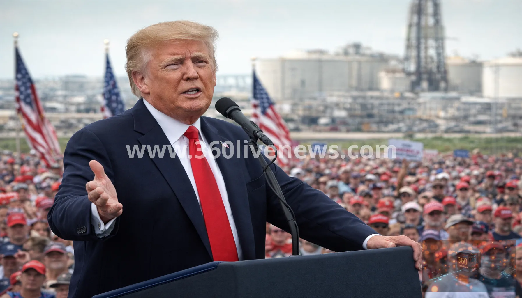 Trump touts Venezuela oil deal and floats 51st-state idea at Texas rally