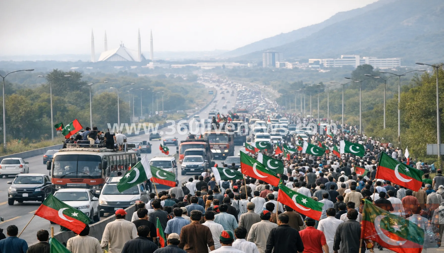 Pakistan PTI launches mass rally toward Islamabad after talks fail