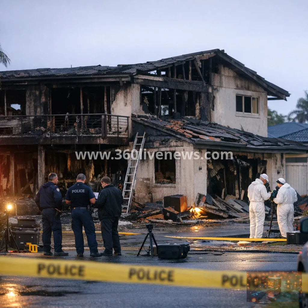 Suspicious Gold Coast house fire leaves two people fighting for life