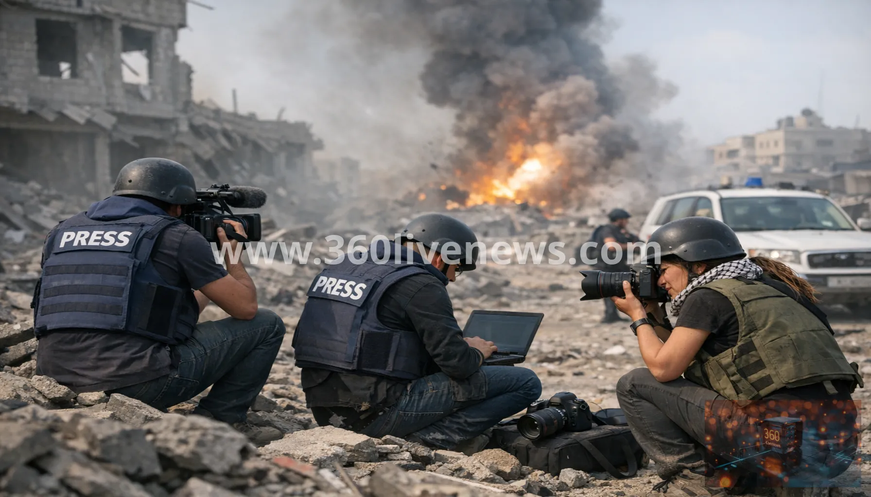 Palestinian reporters' work under fire as Gaza toll on journalists reaches about 250