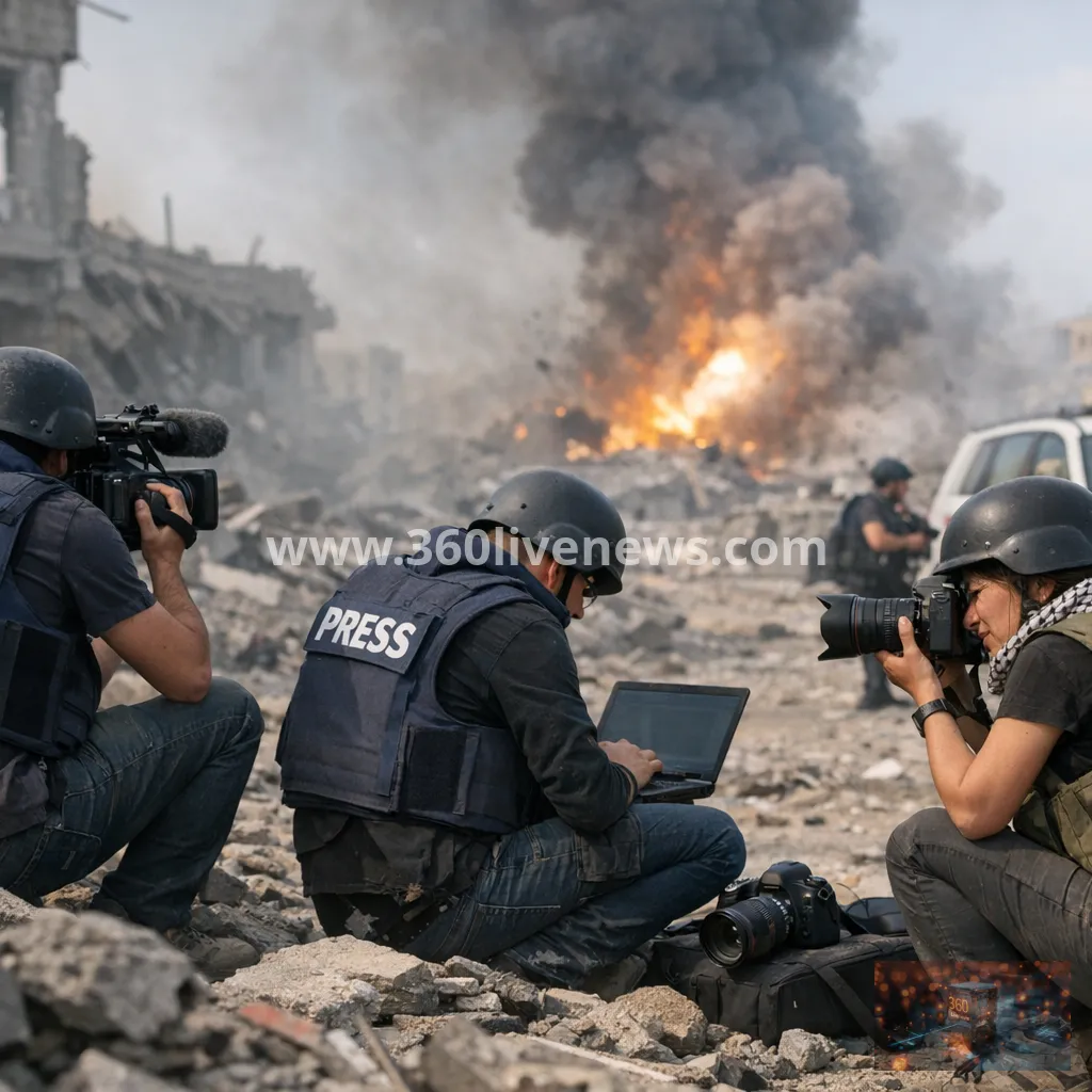 Palestinian reporters' work under fire as Gaza toll on journalists reaches about 250
