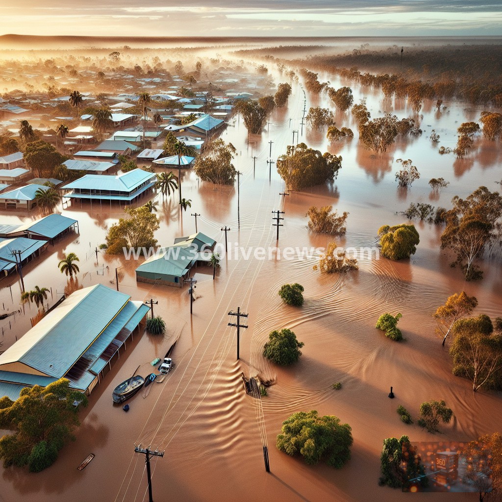 Floodwaters rise in Katherine, Northern Territory, prompting emergency responses and evacuations amid concerns of a record wet season