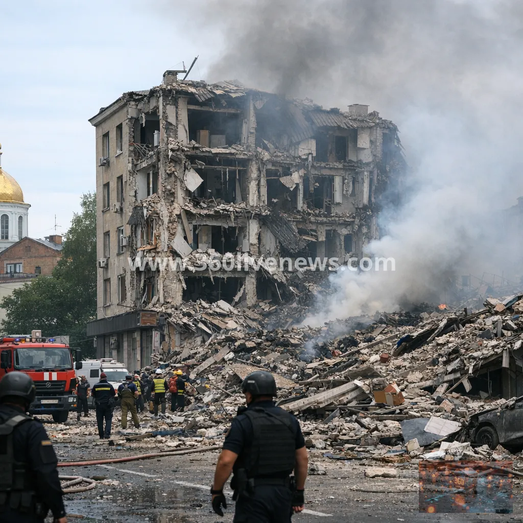 Russian glide bomb strike kills at least four in Sumy, including a child