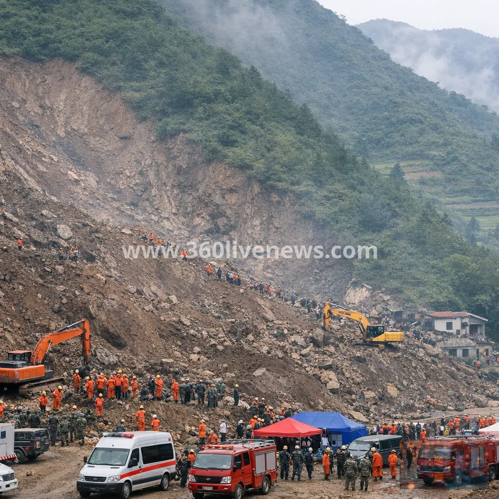 Landslide in China's Gansu leaves 16 still buried as rescue continues