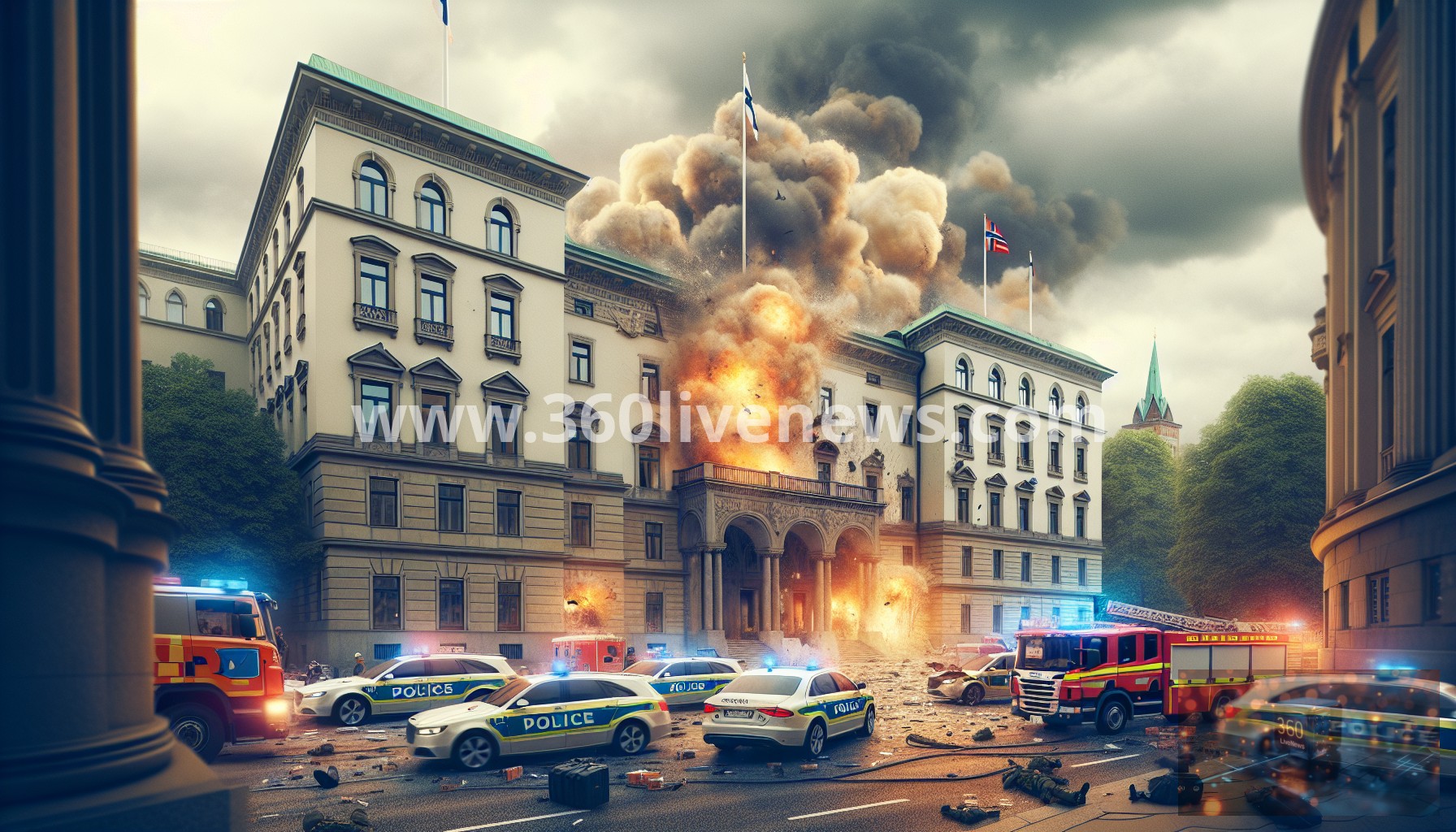 Oslo police investigate explosion outside US Embassy as potential act of terrorism with no reported injuries