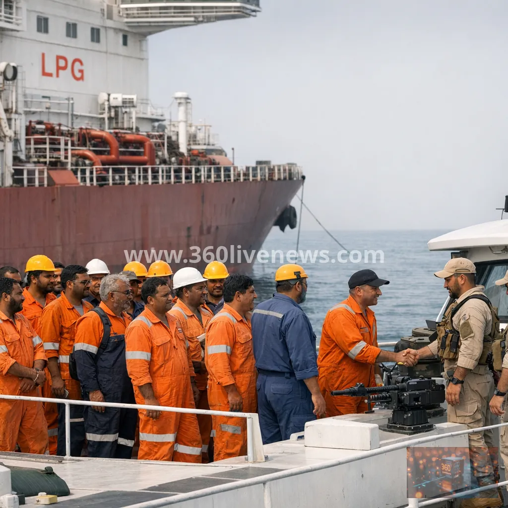 Indian Embassy Confirms All 28 Crew Safe After Attack on LPG Tanker Disha in Iranian Waters