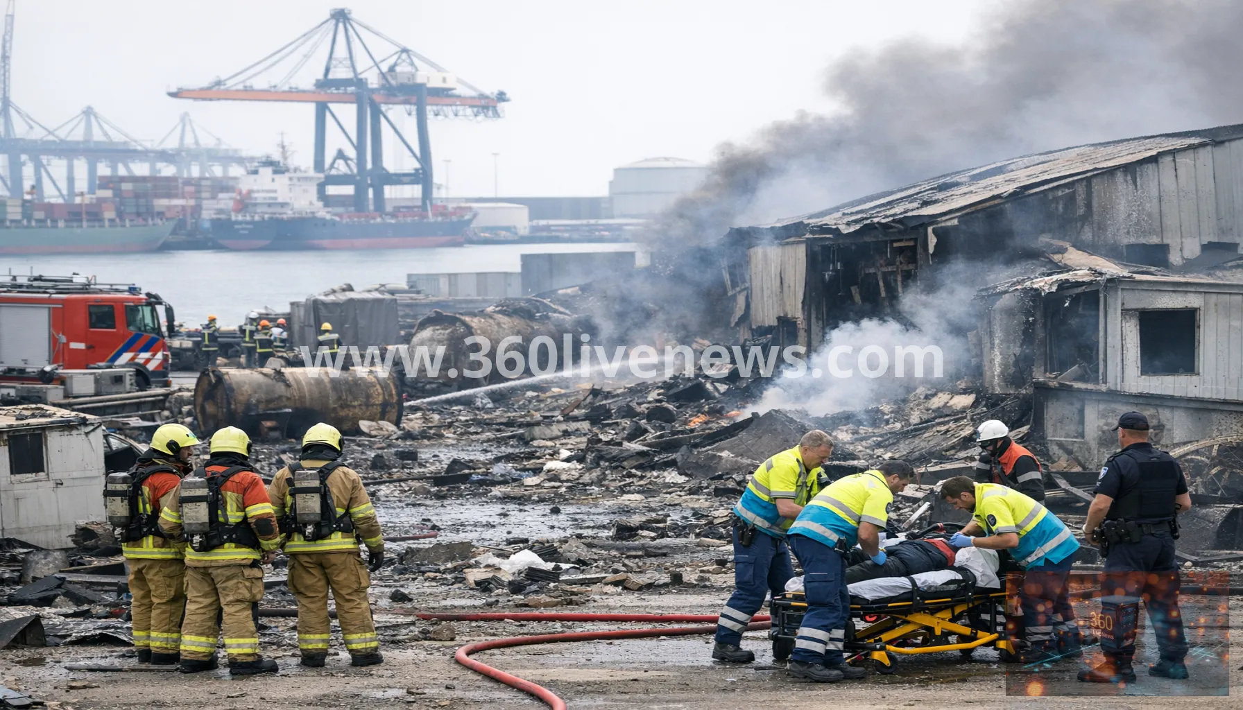 Explosion at Rotterdam port kills one and injures several